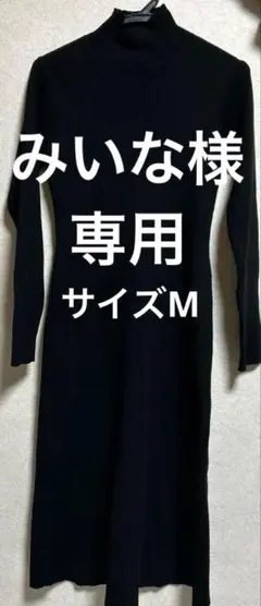 みいな様専用グレイル　モックネックスリットフレアニットワンピース　Mサイズ
