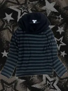 MAX&Co. ボーダータートルネック シャギーニット punk y2k goa