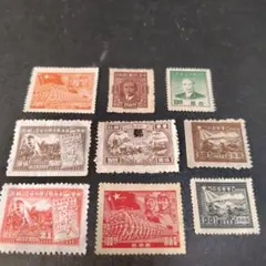 プレミア切手　まとめ売り　銭単位 銭単位切手 (特大レア) 大正時代~戦後 いろいろ100種セット 銭単位切手 (