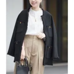 JOURNAL STANDARD L'ESSAGE ツイードBIGジャケット