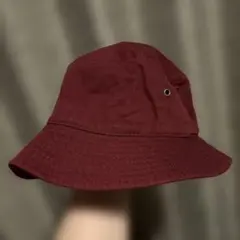 新品未使用　レア‼️ front11201 バーガンディ コットン バケットハット