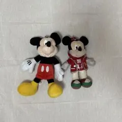 ミッキー ディズニー ぬいば キーホルダー クリスマス 2015