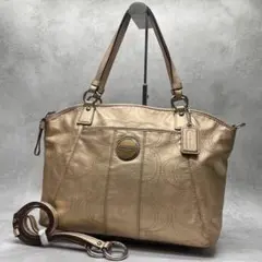 COACH コーチ 2way トートバッグ ショルダーバッグ 肩掛け 斜め掛け