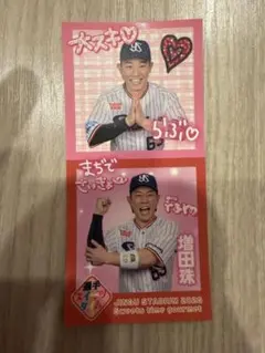 東京ヤクルトスワローズ・増田珠選手 シール ステッカー 選手スイーツタイム