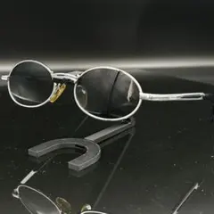 GUCCI グッチ オーバル サングラス シルバー ブラックレンズ Y2K