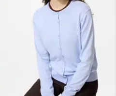 uvカットクルーネックカーディガン