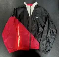 90s NIKE 銀タグ　 ナイロンBIGスウッシュzipジャケット サイズ　L