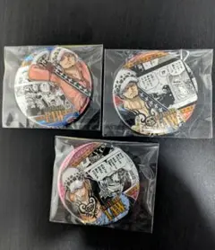 ワンピース トラファルガーロー HEROES 缶バッジ　3個セット