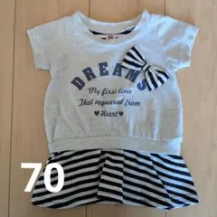 ベビー 半袖ワンピース 女の子 70