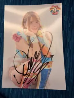 女子プロレス　マリーゴールド　直筆サイン入りポートレート　岩谷麻優　36
