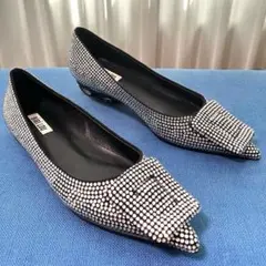 Brentellaブレンテッラ ポインテッド バックストラップ パンプス 37