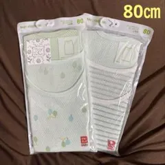 【新品未使用】ユニクロ ベビー コットンメッシュタンクトップ 80