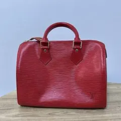 Louis Vuitton エピレザー ハンドバッグ レッド