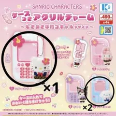 サンリオ　ケース付きアクリルチャーム　キティちゃん　シナモン