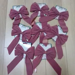 BOW Decoration ピンクリボン 8個セット