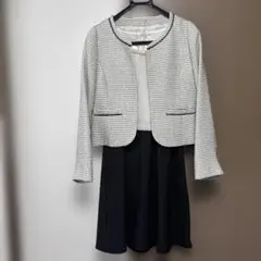 ツイード ワンピース スーツ 卒業式 入学式 セレモニー フォーマル