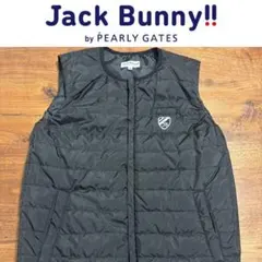 【Jack Bunny!!】ブラック ノースリーブ ダウンジャケット　4(M)