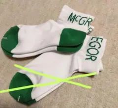 MCGREGOR ソックス 　ゴルフ　ホワイト✕グリーン