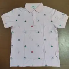 JACK BUNNY!! ゴルフモチーフポロシャツ　ピンク　サイズ6　メンズ