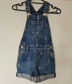 GAP KIDS 星柄刺繍 ショートオーバーオール Sサイズ 120cm