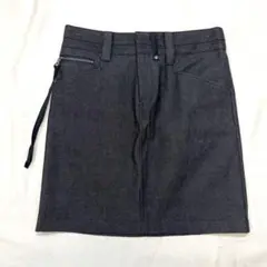 新品 JILL STUART ジルスチュアート ブラックデニム ミニスカート 0