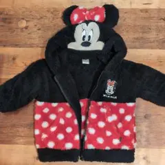 バースデイ　futafuta ミニーちゃん　なりきりボアパーカー　80cm