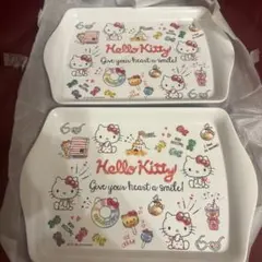 Hello Kitty メラミンミニトレイ　2枚セットのサムネイル