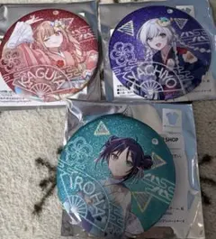 超かぐや姫！ ポップアップ 京都IP グリッター缶バッジ 3種セット