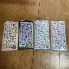 【新品】ボンボンドロップ シール ４枚セット 人気 ぷっくりかわいい　シール帳