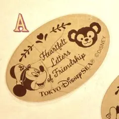 【ミッキー・ダッフィー】ディズニー スーベニアメダル ハートフェルトレターズ