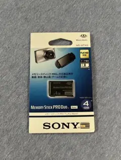 新品未開封　SONY メモリースティック PRO デュオ MS-MT4G