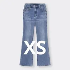 GU ミドルライズフレアジーンズ ブルー