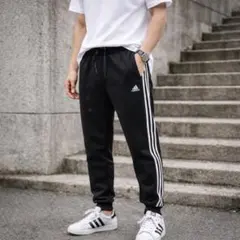 adidas 3ライン ジョガーパンツ 黒 M ストリート Y2K