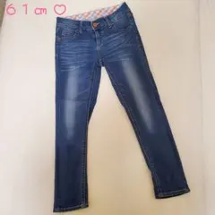 美品　レディース　ストレートデニム　ダークブルー　 61 cm♡送料無料