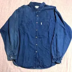 ARIZONA ライトオンス デニム 長袖 シャツ コンチョボタン XL