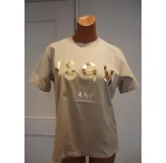 美品 msgm Tシャツ ベージュ ゴールドのサムネイル