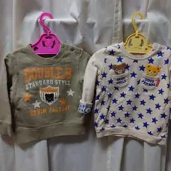 DOUBLE.B・mikihouse トレーナー 2枚セット