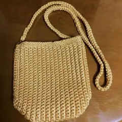 ハンドメイド　かぎ針編み　ポシェット