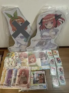 五等分の花嫁　一番くじ　あなたと過ごす、特別な日　B賞 中野二乃　特大パネル他