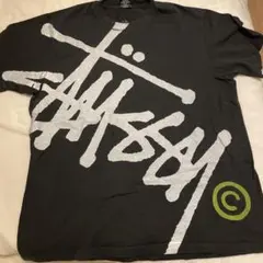 【即完】STUSSY ビックロゴ　Tシャツ　Lサイズ