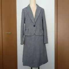 レディーススーツ3点セット ジャケット+ワンピース+スカート 13号 13AR