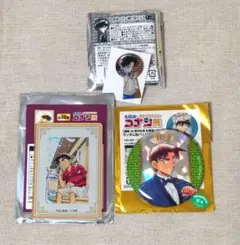 名探偵コナン展 アクリルマグネット 缶バッジ 鍵穴型ピンズ 服部平次 遠山和葉