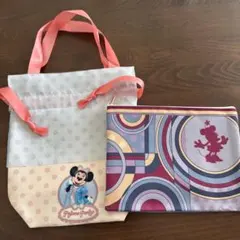 アンバサダーホテル　ミニーパジャマパーティグッズバッグ・ポーチセット