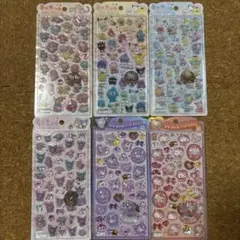 【正規品】うるちゅるポップシール　サンリオ　６点セット