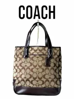 COACHコーチ トートバッグ シグネチャー ブラウン