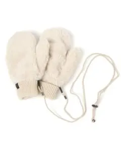 オリジナルフェイクファーボアストラップ付きミトン