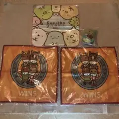 【新品未使用】すみっコぐらし・JRAサンリオミニタオル&すみっコぐらしぬいぐるみ