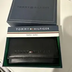 TOMMY HILFIGER 本革キーケース 黒