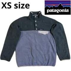 Patagonia シンチラスナップTフリースジャケットグレー パープル XS