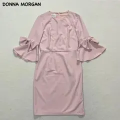 t2149 【ドナモーガン】　リボン袖　ロングワンピース　桃色　上品　キレイめ